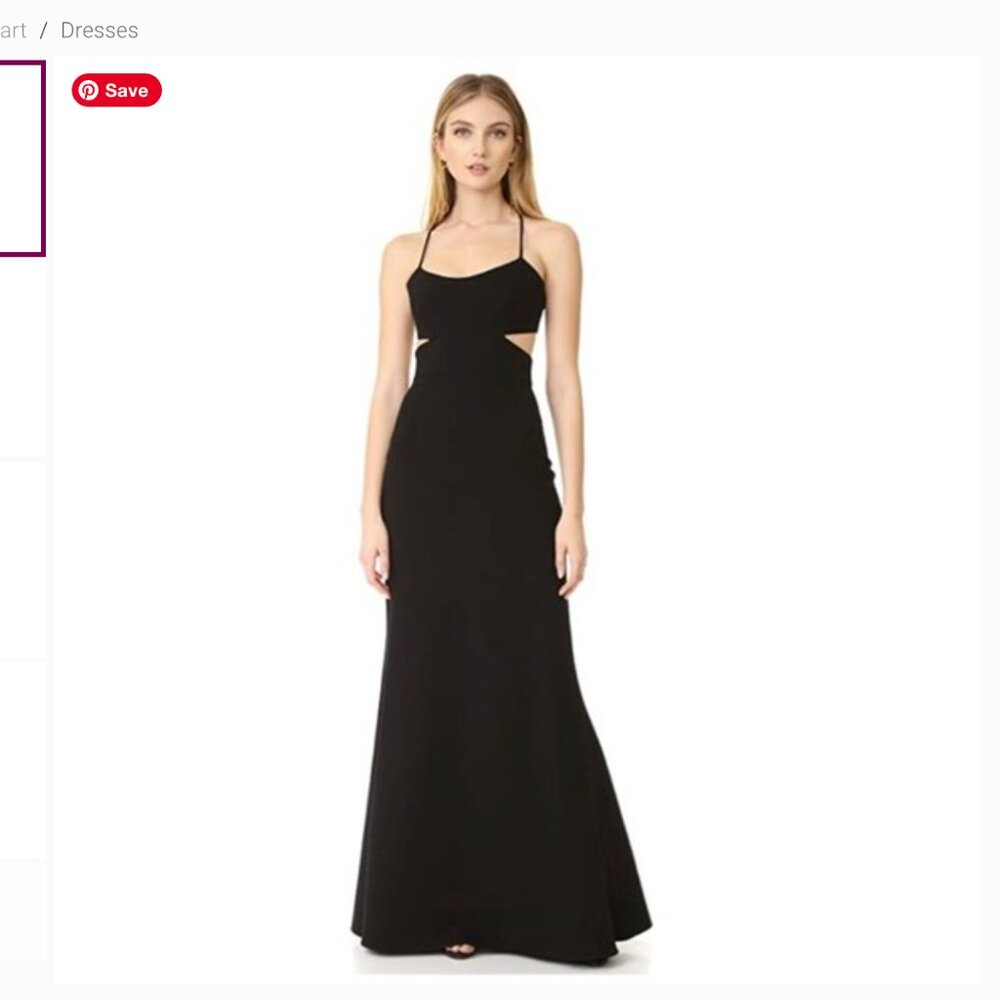 Jill Stuart Flare Gown With Cut Out Detail NWT Size 10
